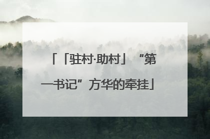 「驻村·助村」“第一书记”方华的牵挂
