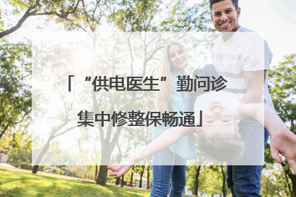 “供电医生”勤问诊 集中修整保畅通