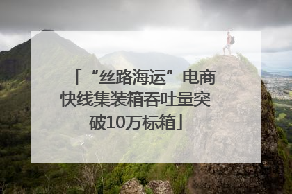 “丝路海运”电商快线集装箱吞吐量突破10万标箱
