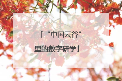 “中国云谷”里的数字研学