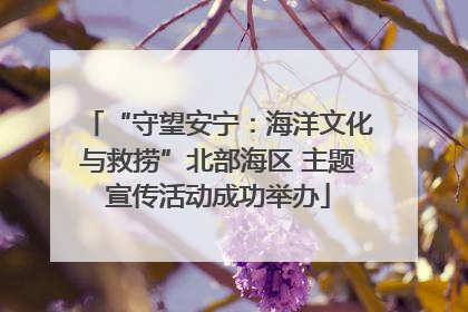 “守望安宁：海洋文化与救捞”北部海区 主题宣传活动成功举办