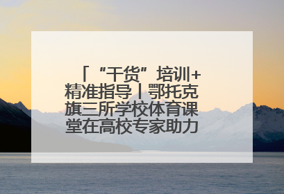 “干货”培训+精准指导丨鄂托克旗三所学校体育课堂在高校专家助力下“提质增效”
