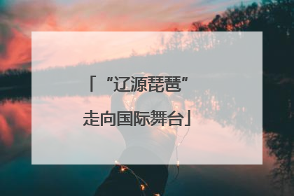 “辽源琵琶” 走向国际舞台