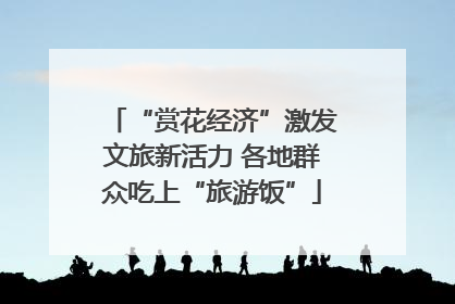 “赏花经济”激发文旅新活力 各地群众吃上“旅游饭”