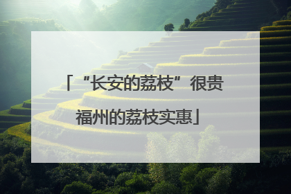 “长安的荔枝”很贵 福州的荔枝实惠