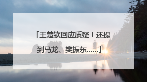王楚钦回应质疑！还提到马龙、樊振东……