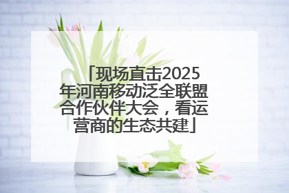 现场直击2025年河南移动泛全联盟合作伙伴大会，看运营商的生态共建