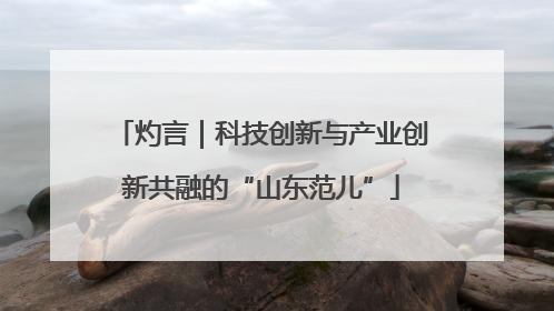 灼言｜科技创新与产业创新共融的“山东范儿”
