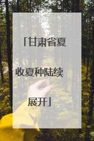 甘肃省夏收夏种陆续展开