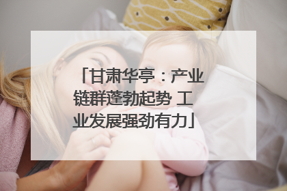 甘肃华亭：产业链群蓬勃起势 工业发展强劲有力