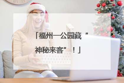福州一公园藏“神秘来客”！
