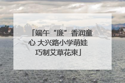 端午“廉”香润童心 大兴路小学萌娃巧制艾草花束