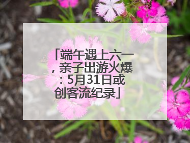 端午遇上六一，亲子出游火爆：5月31日或创客流纪录