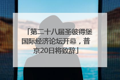 第二十八届圣彼得堡国际经济论坛开幕，普京20日将致辞