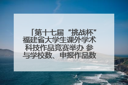 第十七届“挑战杯”福建省大学生课外学术科技作品竞赛举办 参与学校数、申报作品数创历史新高