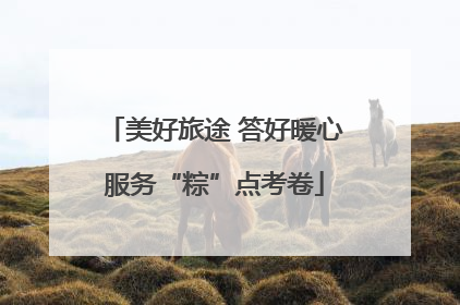美好旅途 答好暖心服务“粽”点考卷