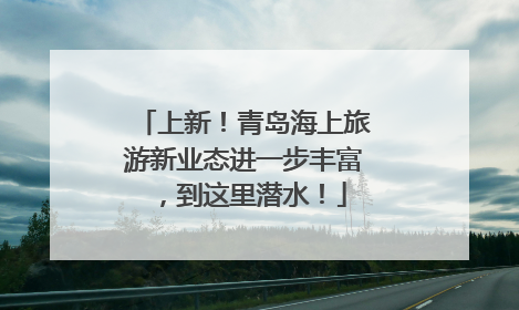 上新！青岛海上旅游新业态进一步丰富，到这里潜水！