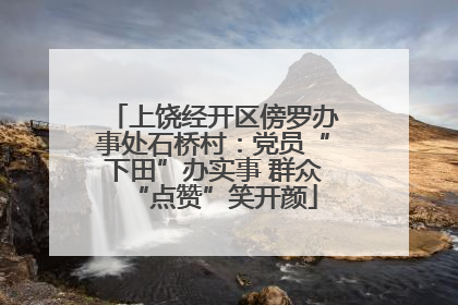上饶经开区傍罗办事处石桥村：党员“下田”办实事 群众“点赞”笑开颜