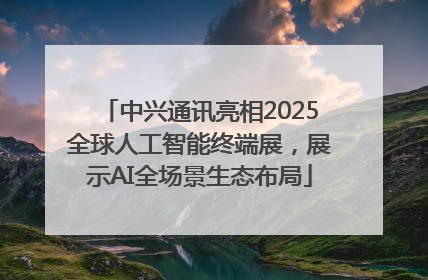 中兴通讯亮相2025全球人工智能终端展，展示AI全场景生态布局