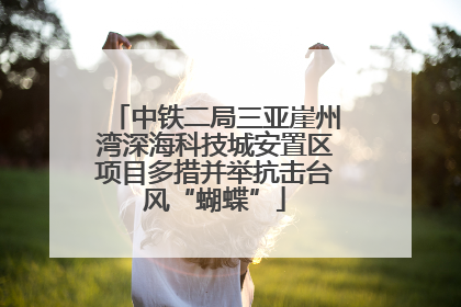 中铁二局三亚崖州湾深海科技城安置区项目多措并举抗击台风“蝴蝶”