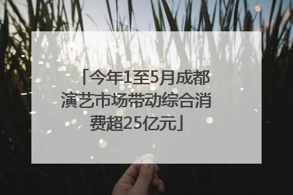 今年1至5月成都演艺市场带动综合消费超25亿元