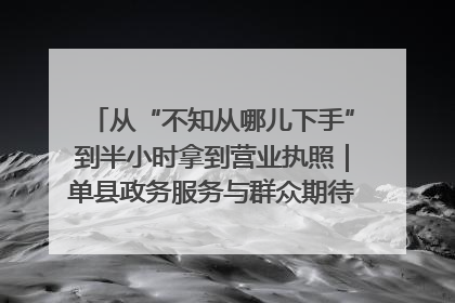 从“不知从哪儿下手”到半小时拿到营业执照｜单县政务服务与群众期待的“双向奔赴”