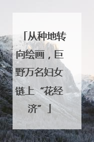 从种地转向绘画，巨野万名妇女链上“花经济”