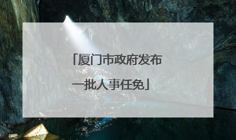 厦门市政府发布一批人事任免