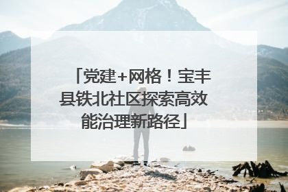 党建+网格！宝丰县铁北社区探索高效能治理新路径