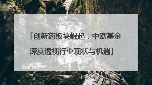 创新药板块崛起，中欧基金深度透视行业现状与机遇