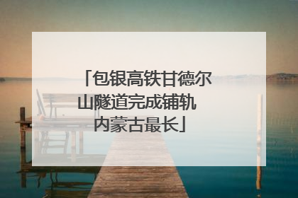 包银高铁甘德尔山隧道完成铺轨 内蒙古最长