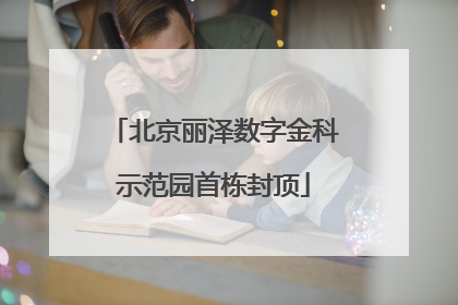 北京丽泽数字金科示范园首栋封顶