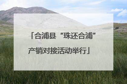 合浦县“珠还合浦”产销对接活动举行