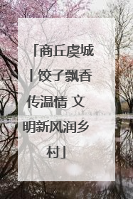商丘虞城丨饺子飘香传温情 文明新风润乡村