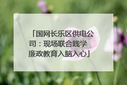 国网长乐区供电公司：现场联合践学 廉政教育入脑入心