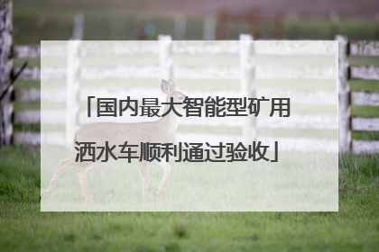 国内最大智能型矿用洒水车顺利通过验收