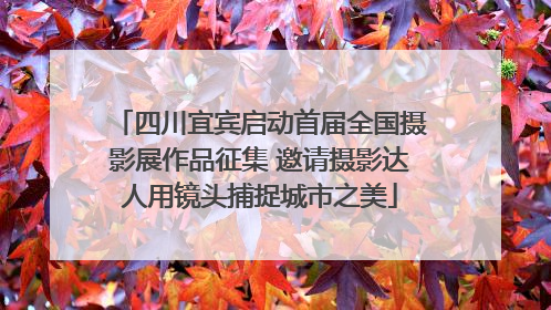 四川宜宾启动首届全国摄影展作品征集 邀请摄影达人用镜头捕捉城市之美