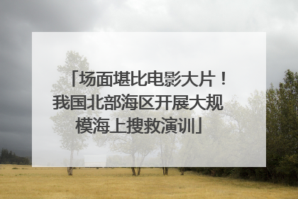 场面堪比电影大片！我国北部海区开展大规模海上搜救演训