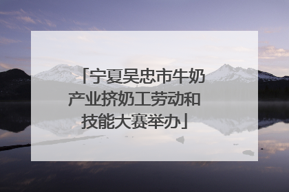 宁夏吴忠市牛奶产业挤奶工劳动和技能大赛举办