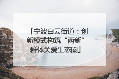 宁波白云街道：创新模式构筑“两新”群体关爱生态圈