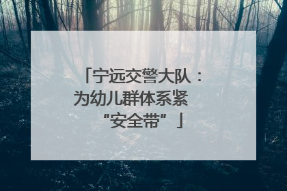 宁远交警大队：为幼儿群体系紧 “安全带”