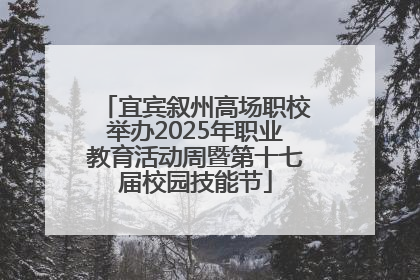 宜宾叙州高场职校举办2025年职业教育活动周暨第十七届校园技能节