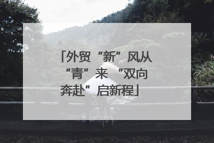 外贸“新”风从“青”来 “双向奔赴”启新程