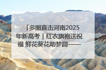 多图直击河南2025年新高考｜红衣旗袍送祝福 鲜花葵花助梦圆——尉氏县高考暖心送考