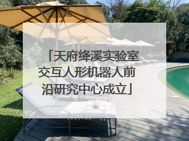 天府绛溪实验室交互人形机器人前沿研究中心成立