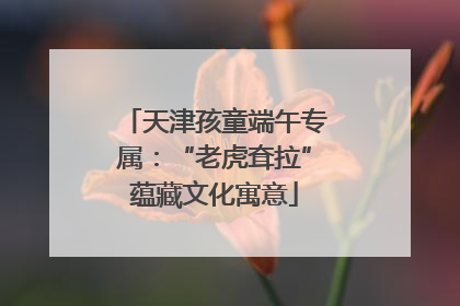 天津孩童端午专属：“老虎耷拉”蕴藏文化寓意