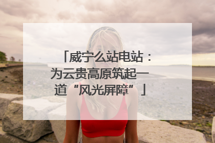 威宁么站电站：为云贵高原筑起一道“风光屏障”