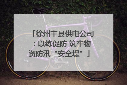 徐州丰县供电公司：以练促防 筑牢物资防汛“安全堤”