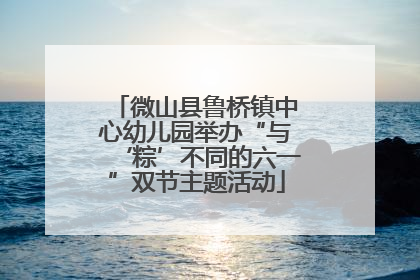 微山县鲁桥镇中心幼儿园举办“与‘粽’不同的六一”双节主题活动