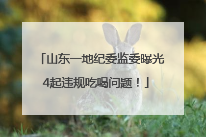 山东一地纪委监委曝光4起违规吃喝问题！